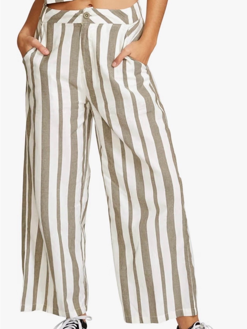 RVCA Women's Nixes High Rise Wide Leg Pant